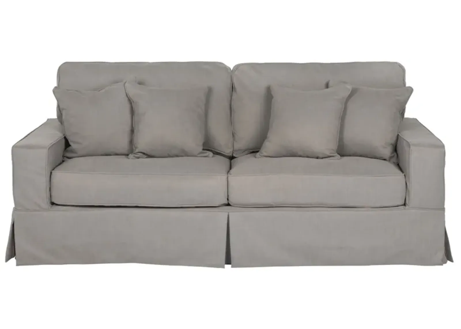 Americana Slate Slipcover Sofa