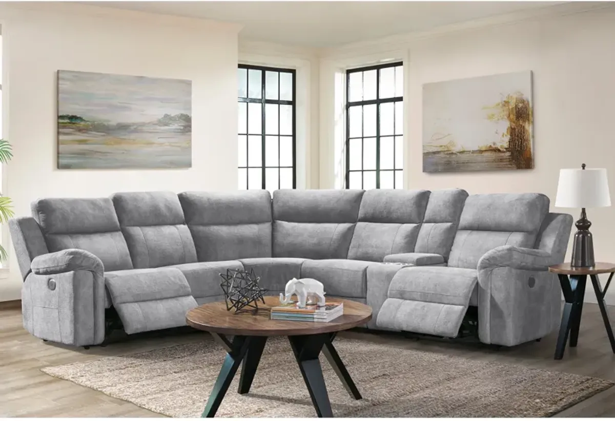 Jefferson 6 Piece Power Reclining Sectional