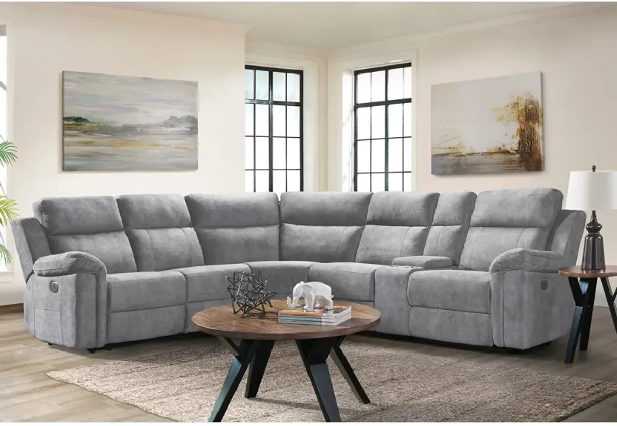 Jefferson 6 Piece Power Reclining Sectional