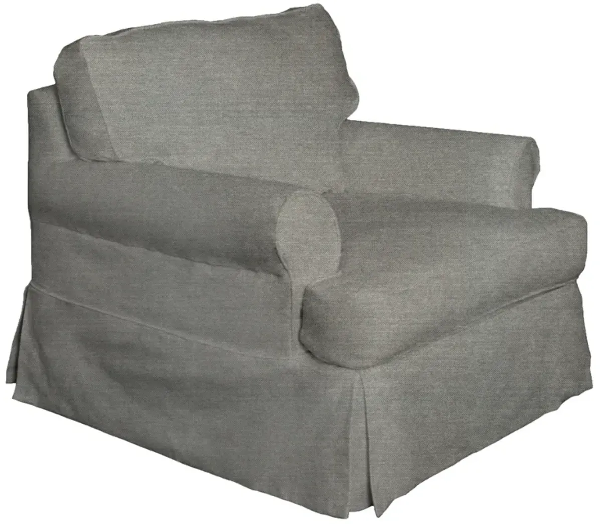 Horizon Slate Slipcover Chair