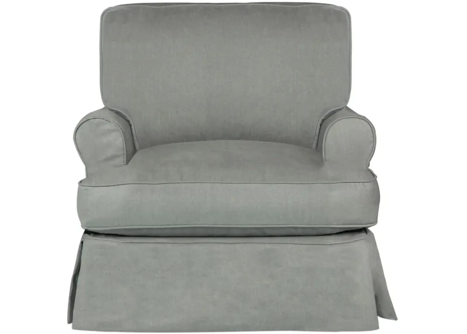 Horizon Slate Slipcover Chair