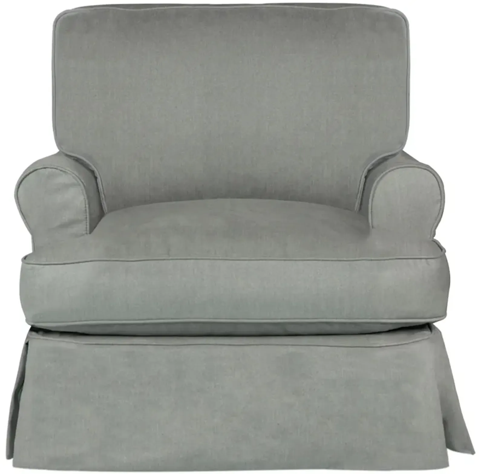 Horizon Slate Slipcover Chair