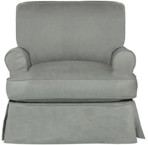 Horizon Slate Slipcover Chair