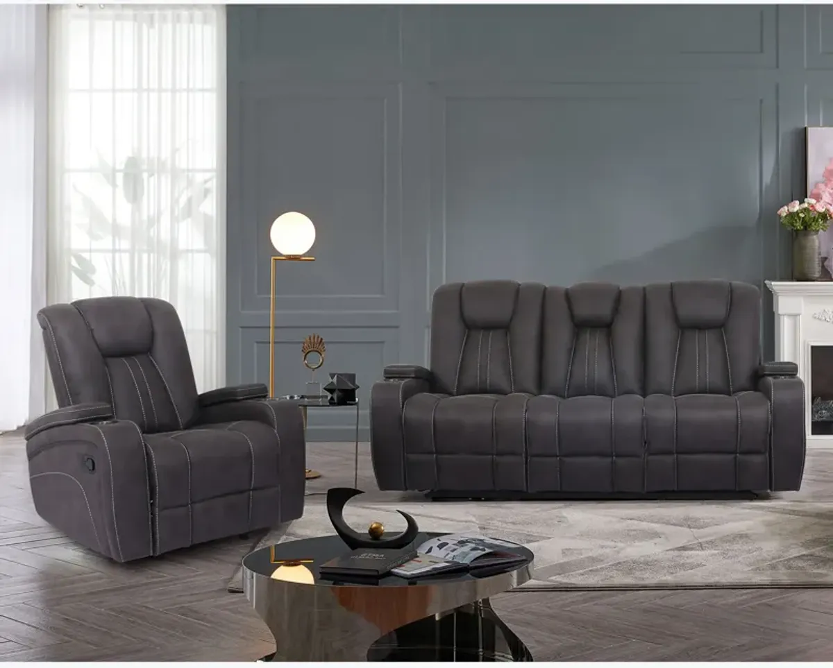 Cowboy Granite 2 Piece Sofa & Recliner