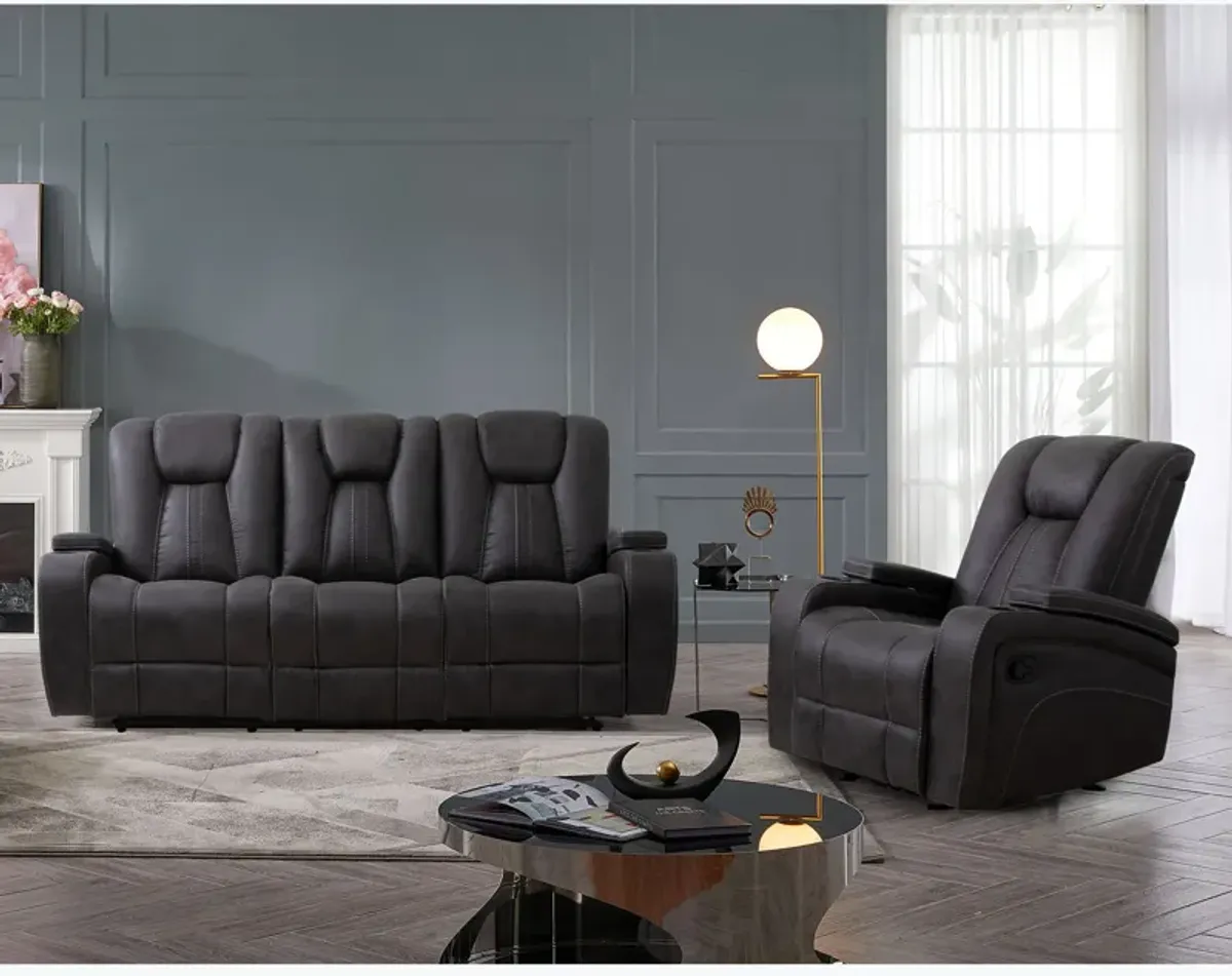 Cowboy Granite 2 Piece Sofa & Recliner