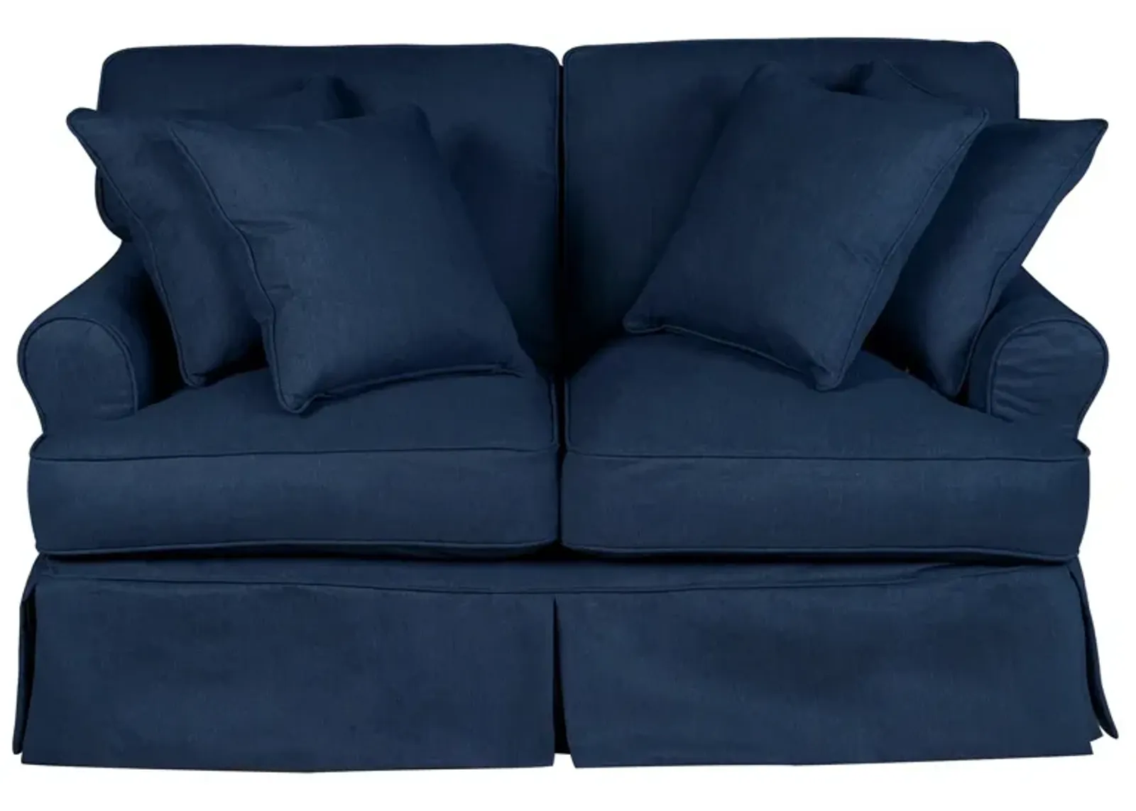 Horizon Navy Slipcover Loveseat