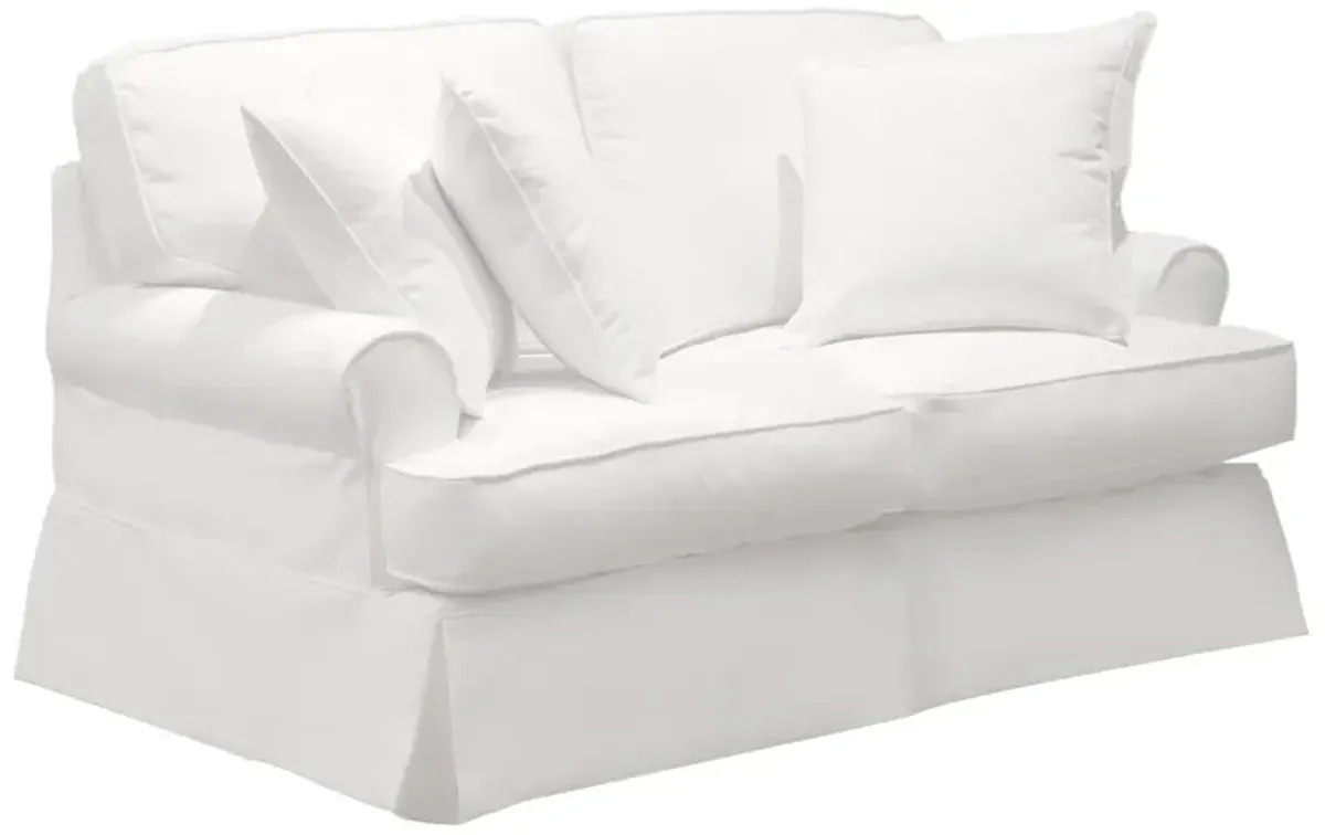 Horizon Pearl Slipcover Loveseat