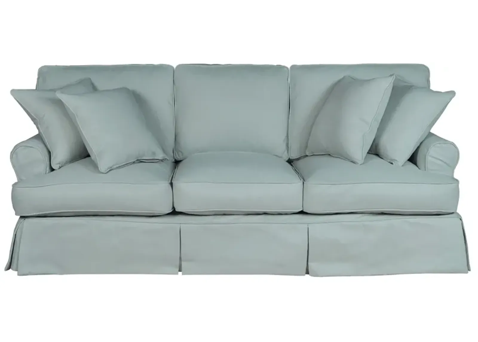 Horizon Light Blue Slipcover Sofa