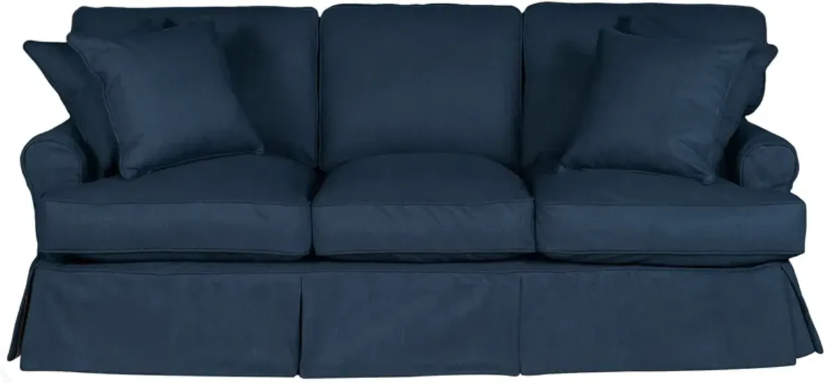 Horizon Navy Slipcover Sofa