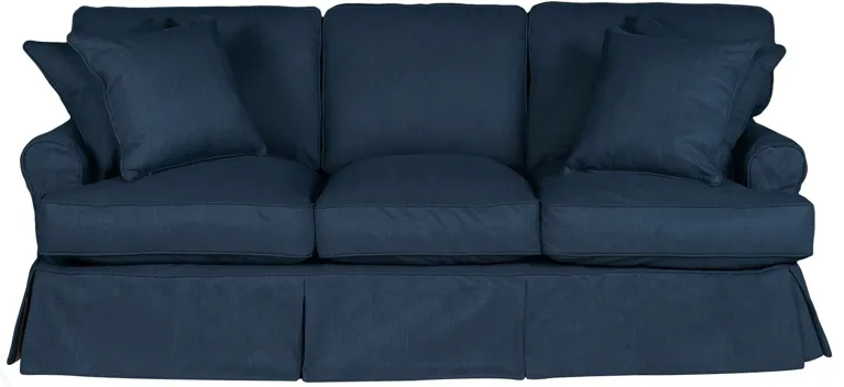 Horizon Navy Slipcover Sofa