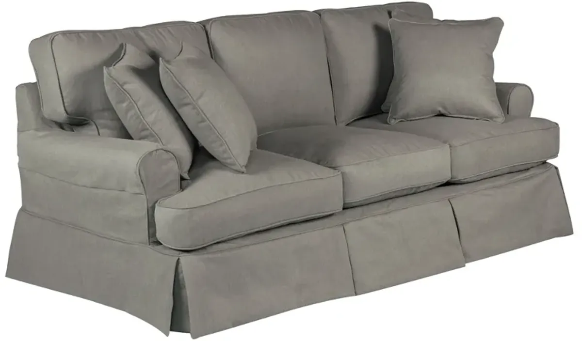 Horizon Slate Slipcover Sofa