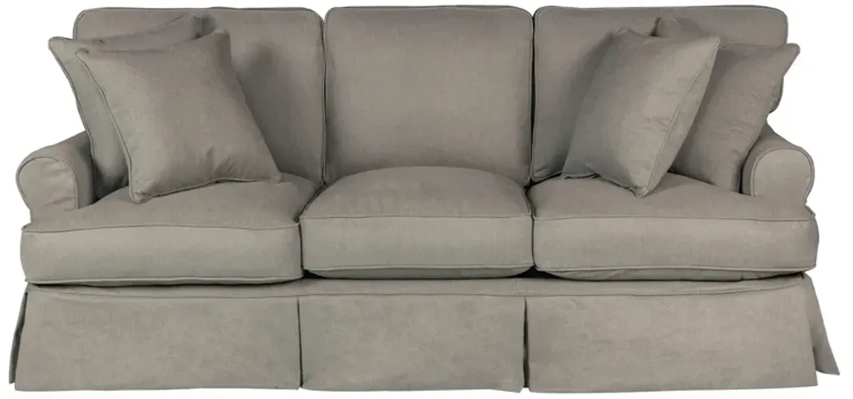 Horizon Slate Slipcover Sofa