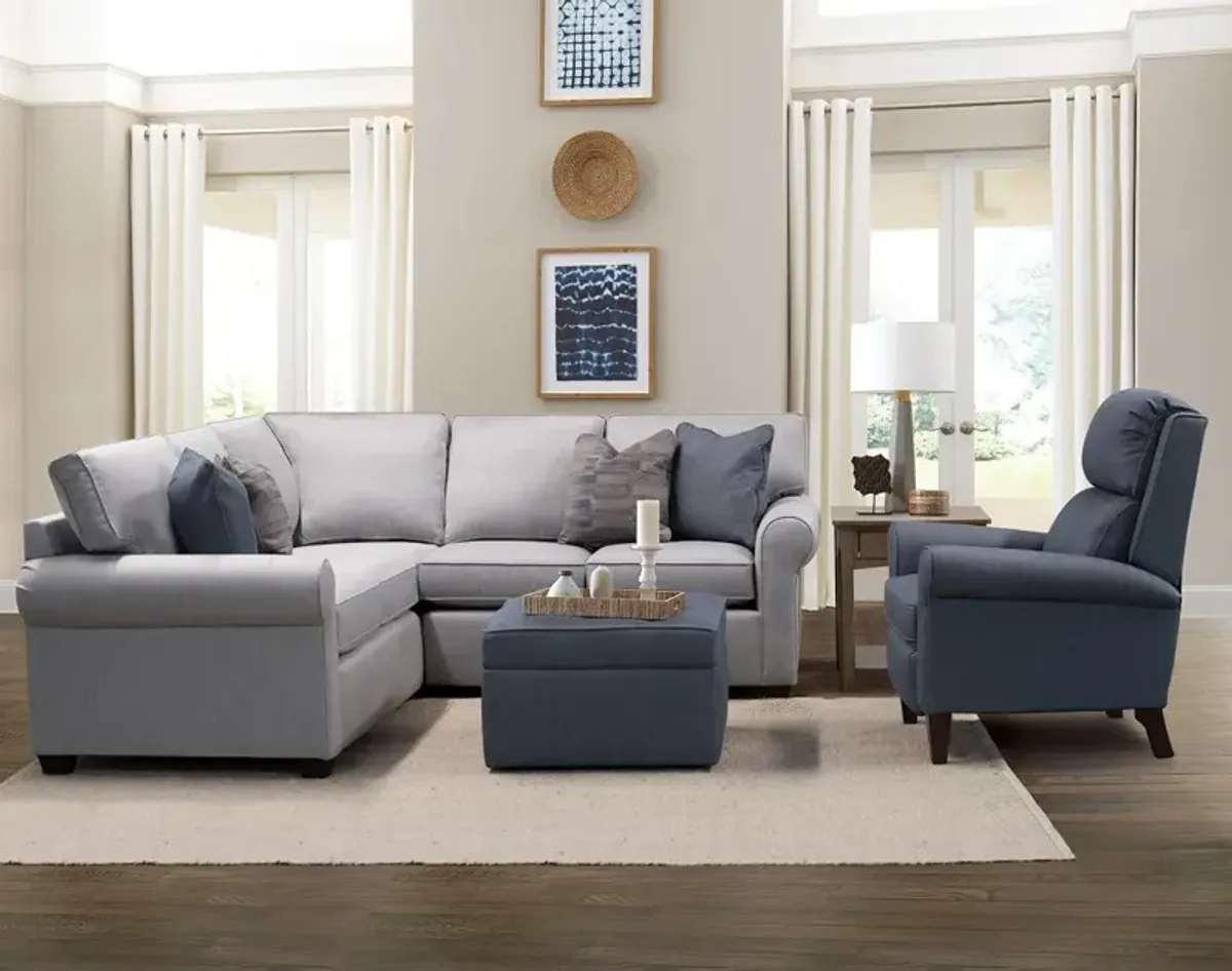 Sunbrella Silver 2 Piece Sectional