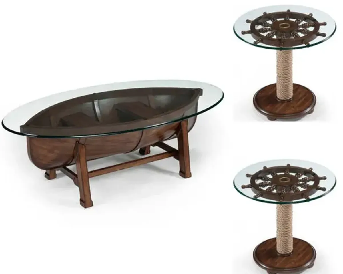 Beaufort Cocktail Table With Two Accent End Tables