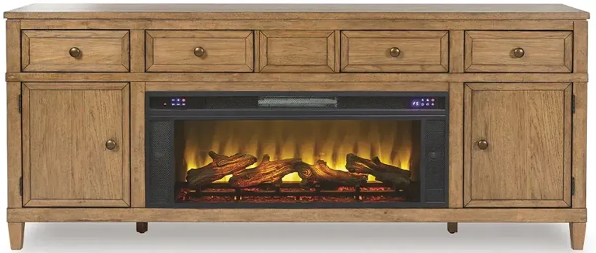 Sharlance TV Stand with Fireplace