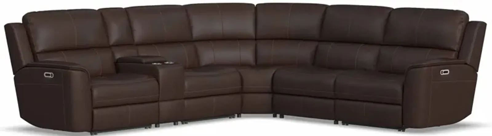 Henry 6 Piece Zero Gravity Power Headrest Reclining Sectional with Power Lumbar