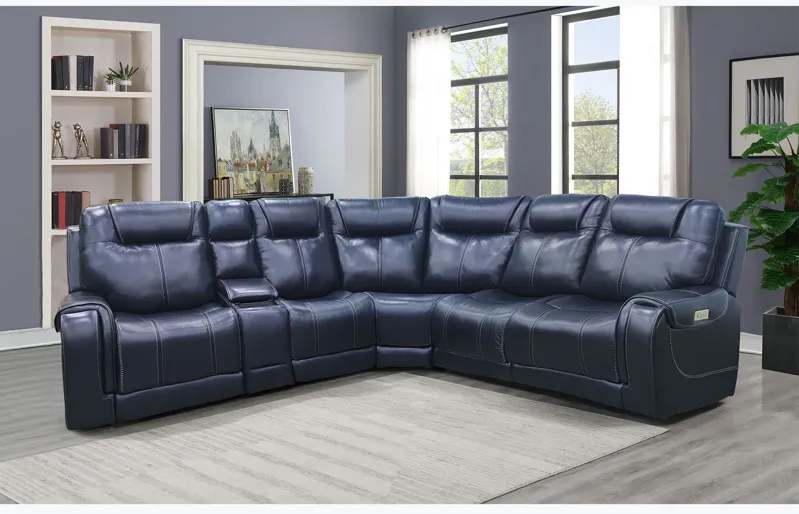 Oakley 6 Piece Power Headrest Reclining Sectional with Power Lumbar