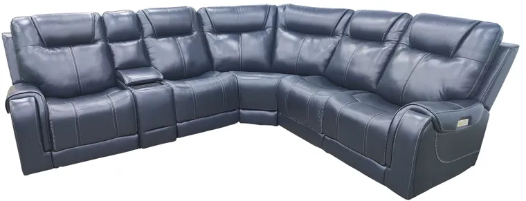 Oakley 6 Piece Power Headrest Reclining Sectional with Power Lumbar