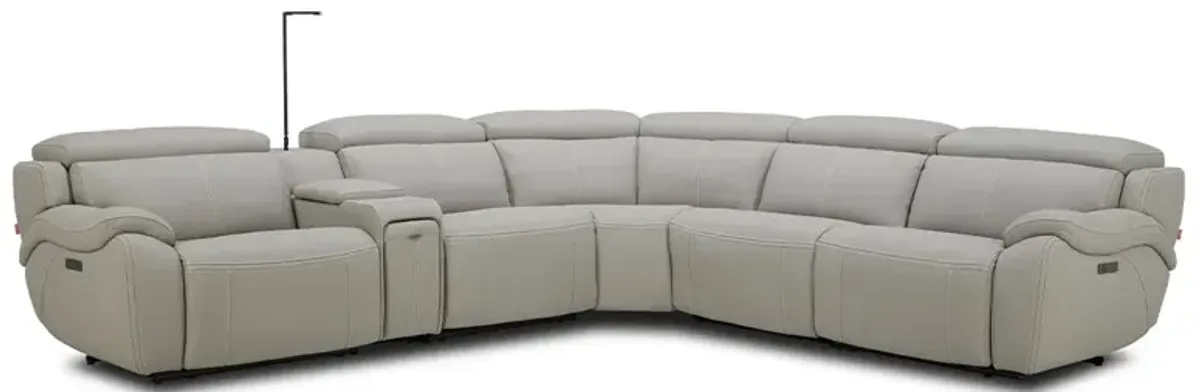 Kaelyn 6 Piece Power Headrest Reclining Sectional