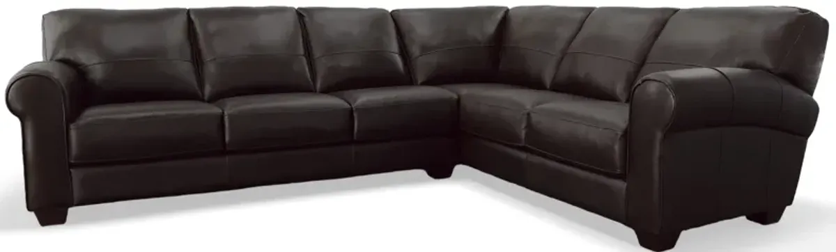 Capri Brown 2 Piece Sectional