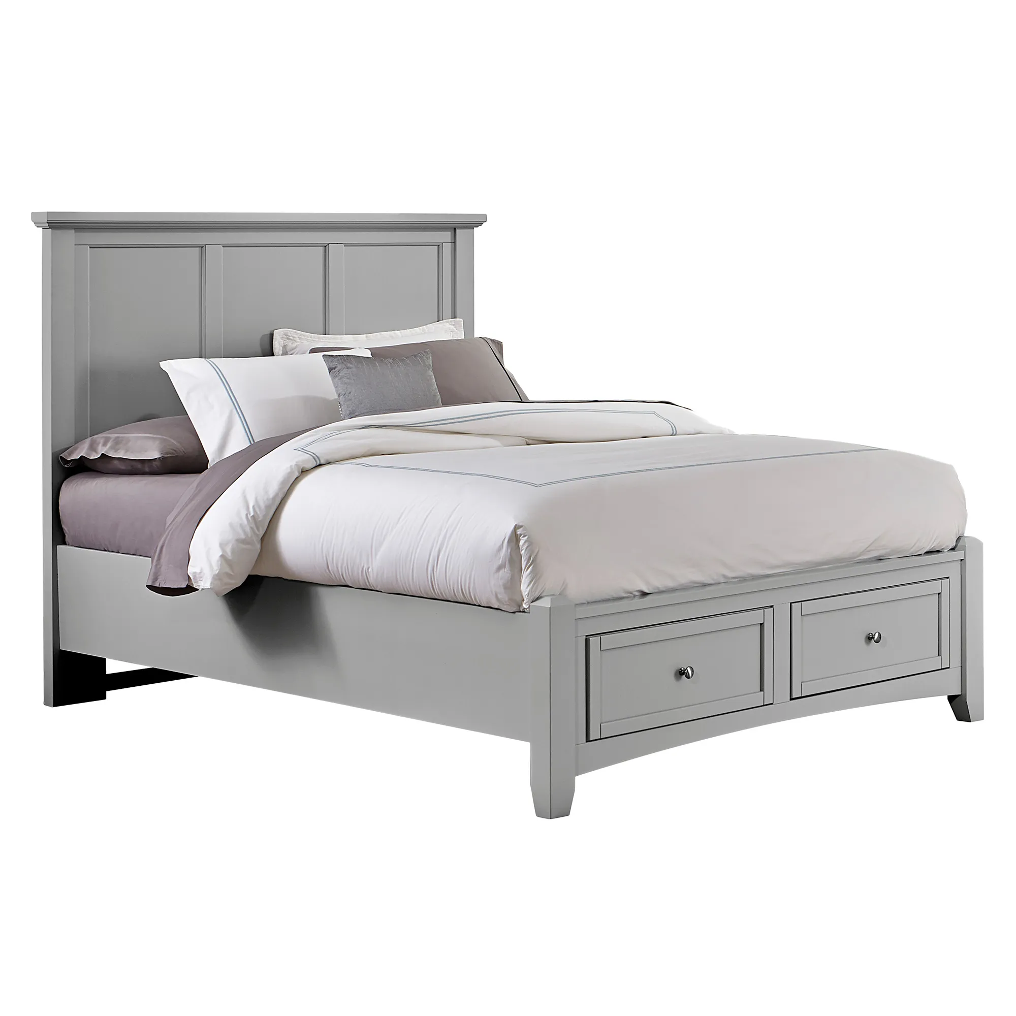 Bonanza Gray Full Storage Bed