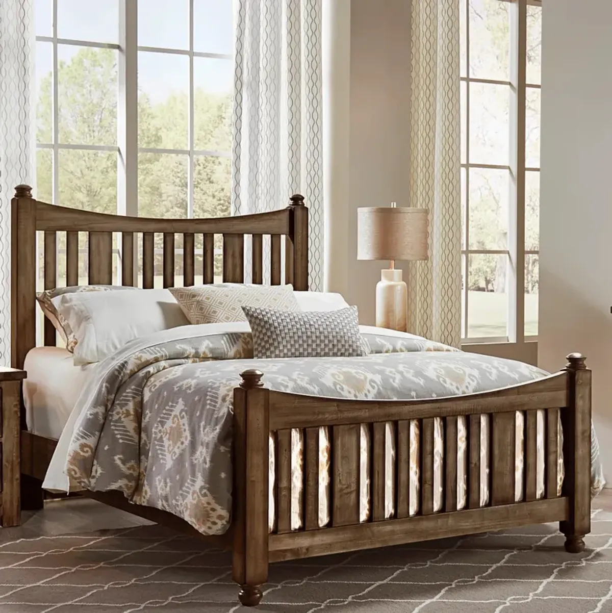 Maple Road Queen Slat Bed