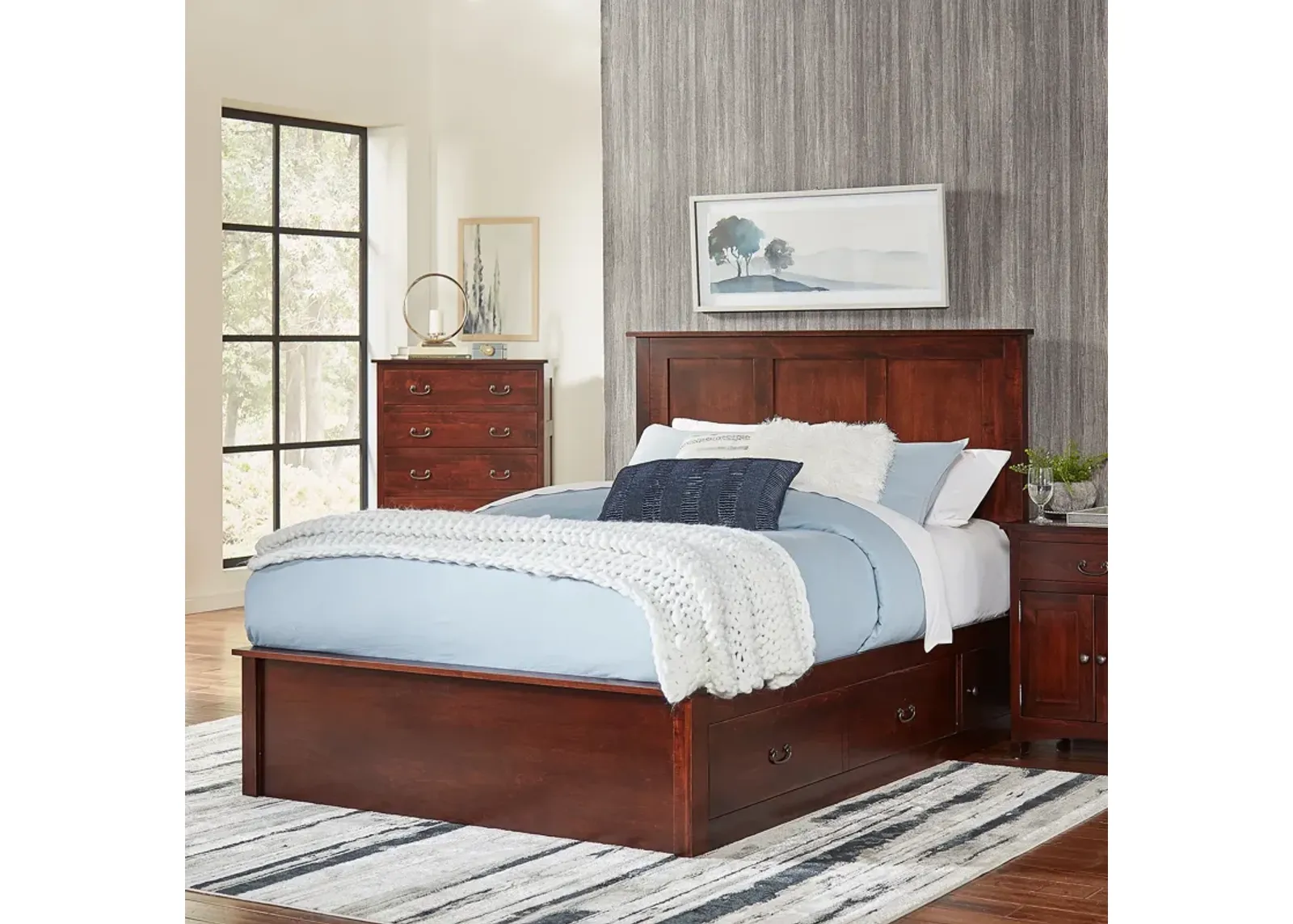 Concord Treasures Queen Storage Bed