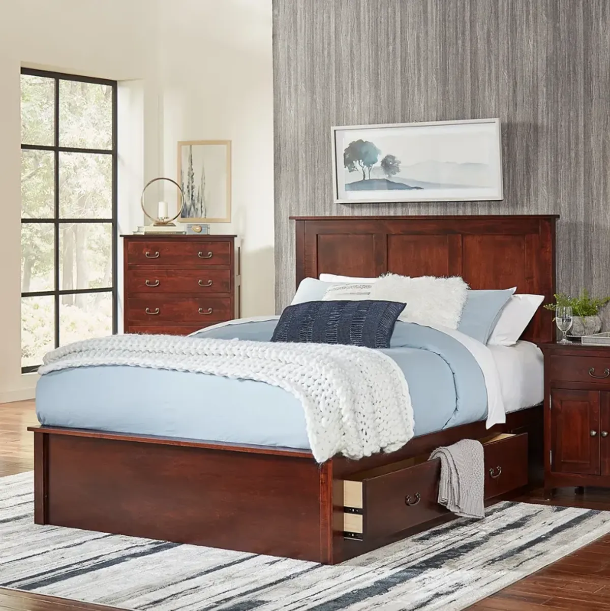 Concord Treasures King Storage Bed