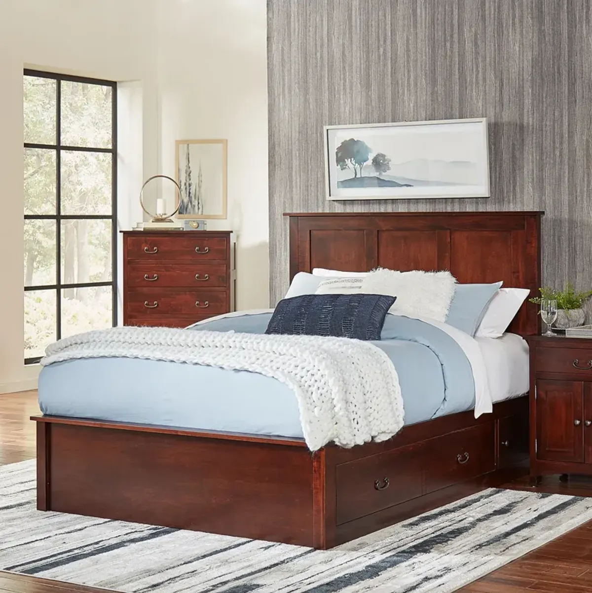 Concord Treasures King Storage Bed