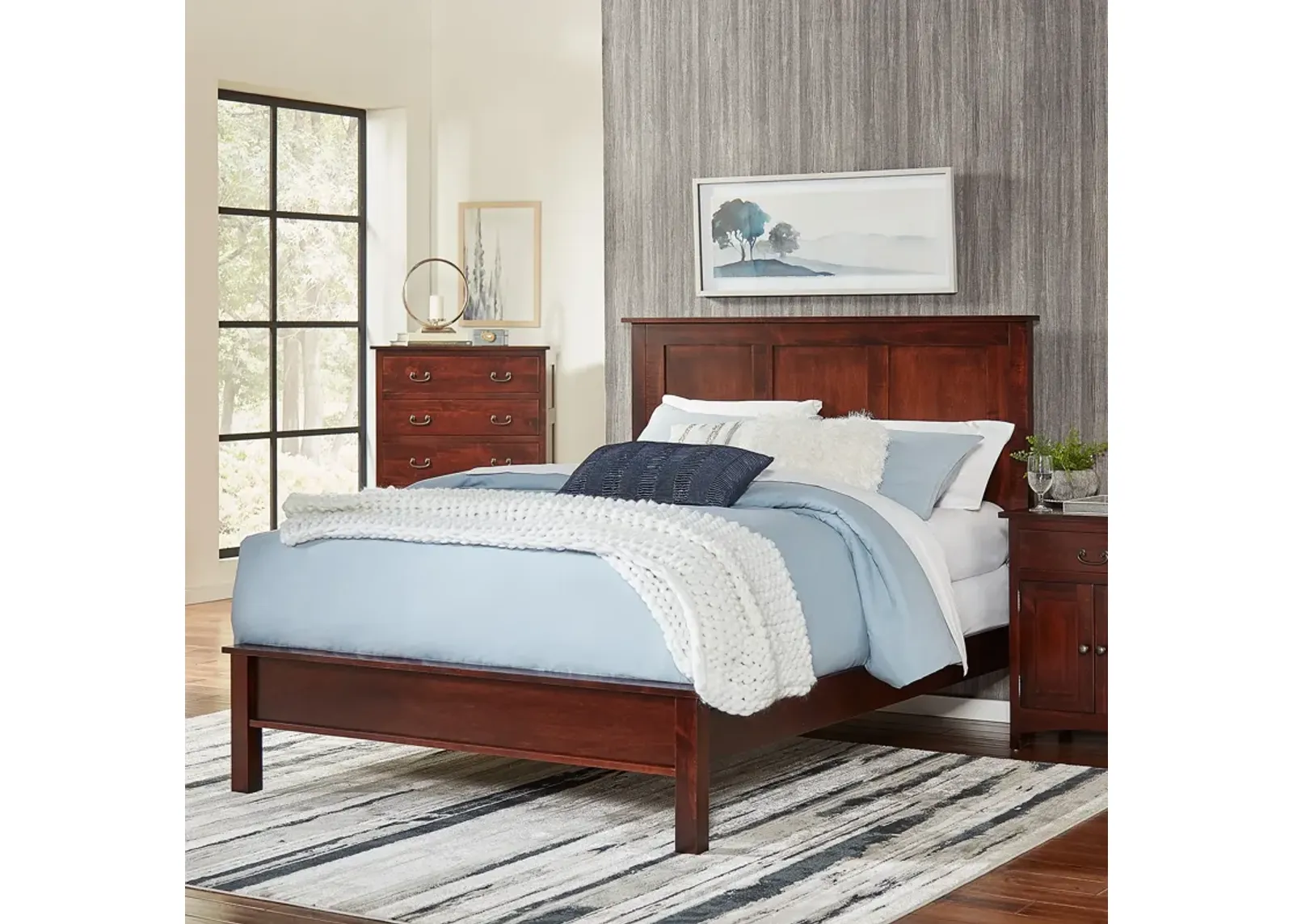 Concord Treasures Queen Panel Bed