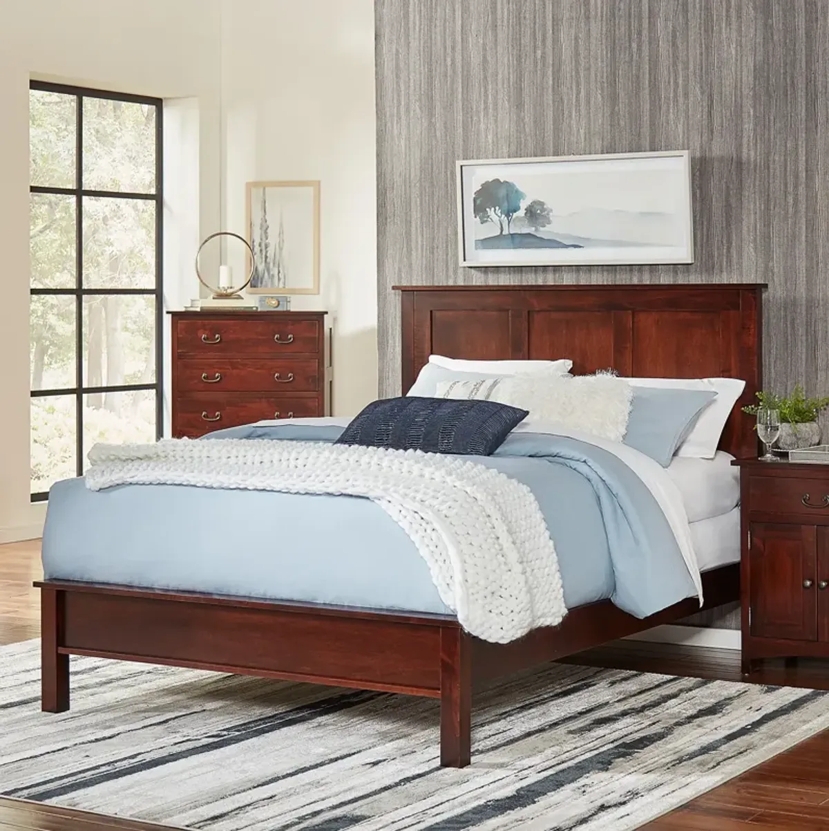 Concord Treasures Queen Panel Bed