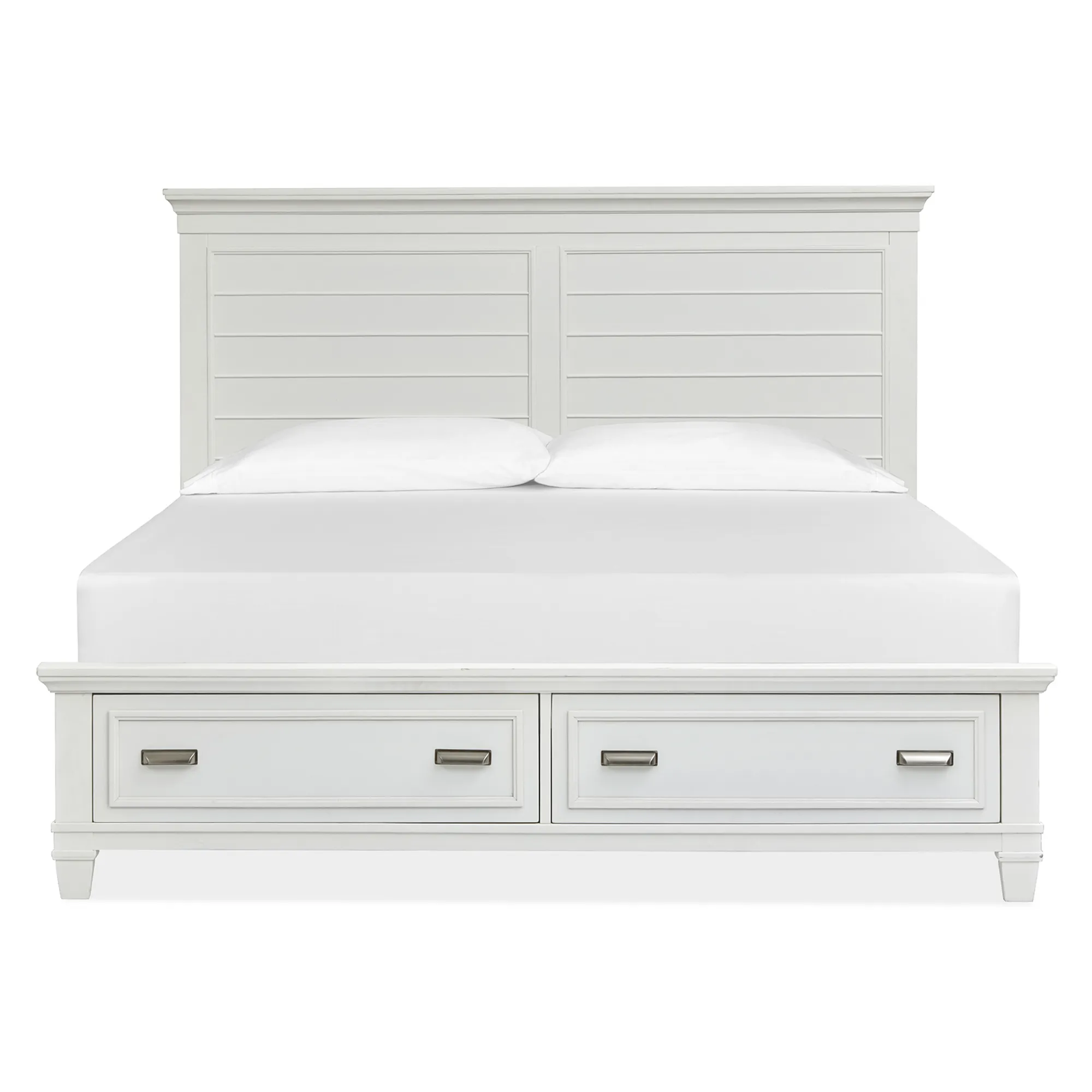 Charleston White King Storage Bed