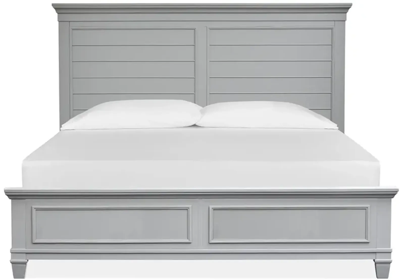 Charleston Grey King Panel Bed