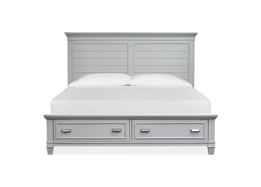 Charleston Grey Queen Storage Bed