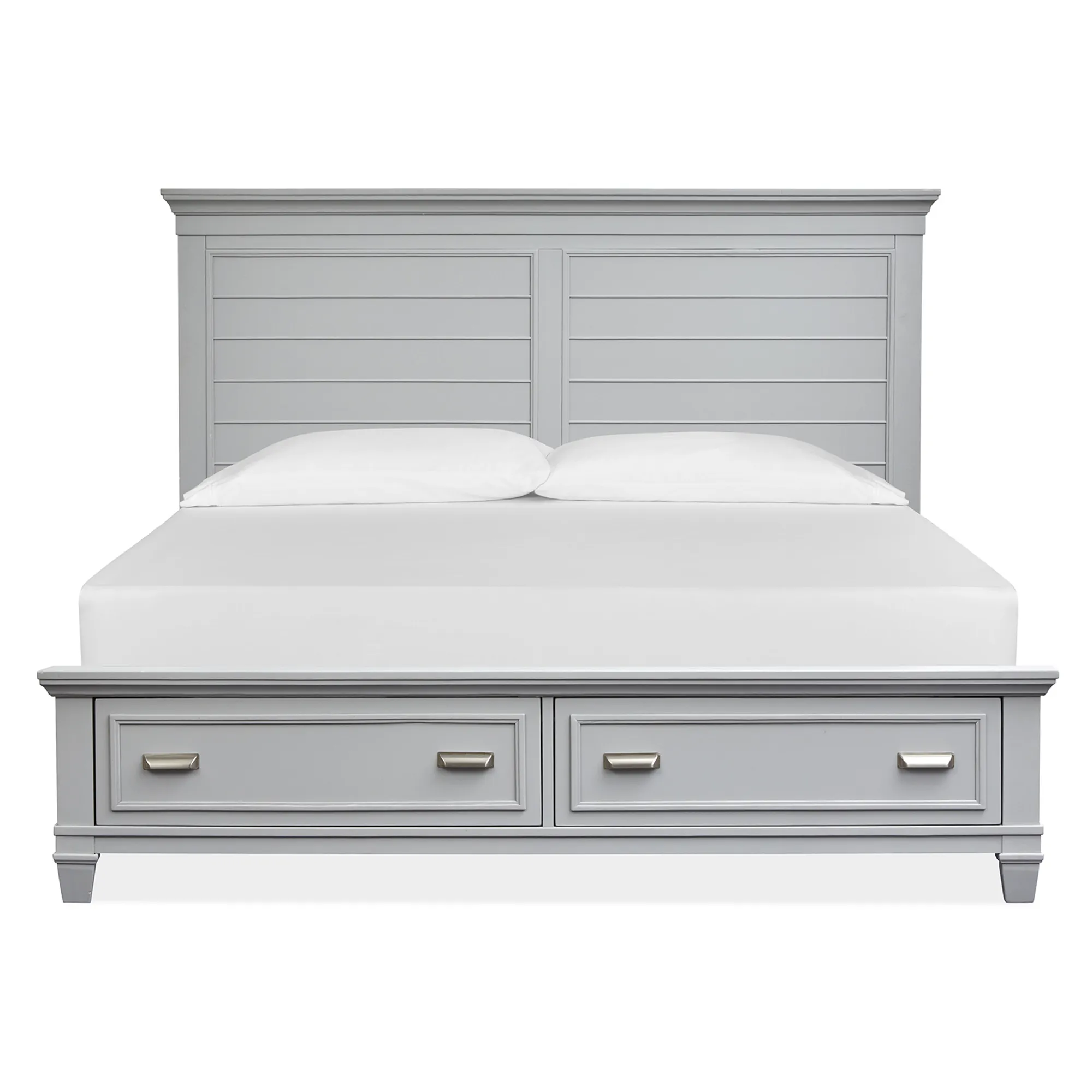 Charleston Grey Queen Storage Bed