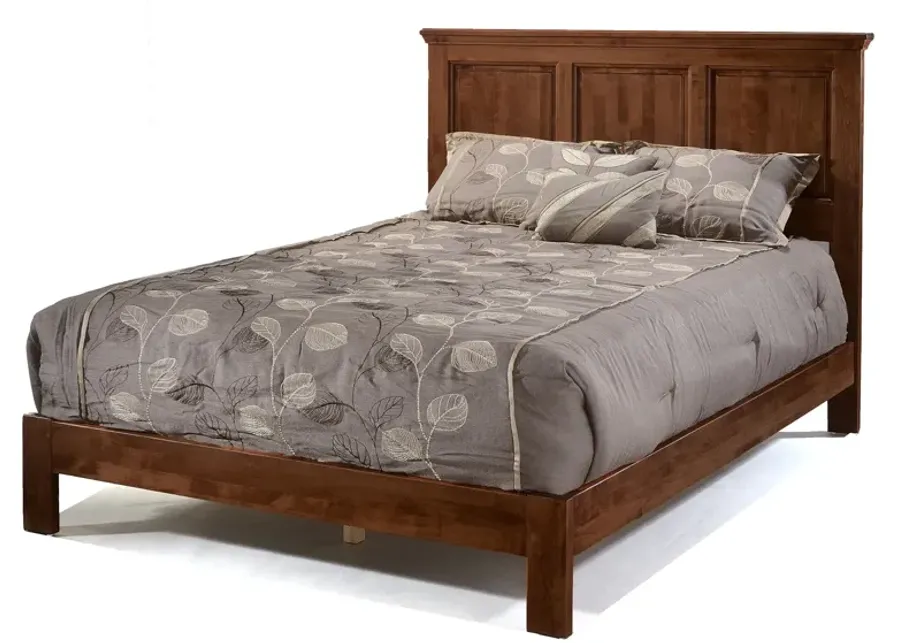 Heritage Brown Mahogany Queen Panel Bed