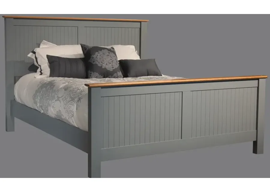 Coastal Grey Queen Panel Bed