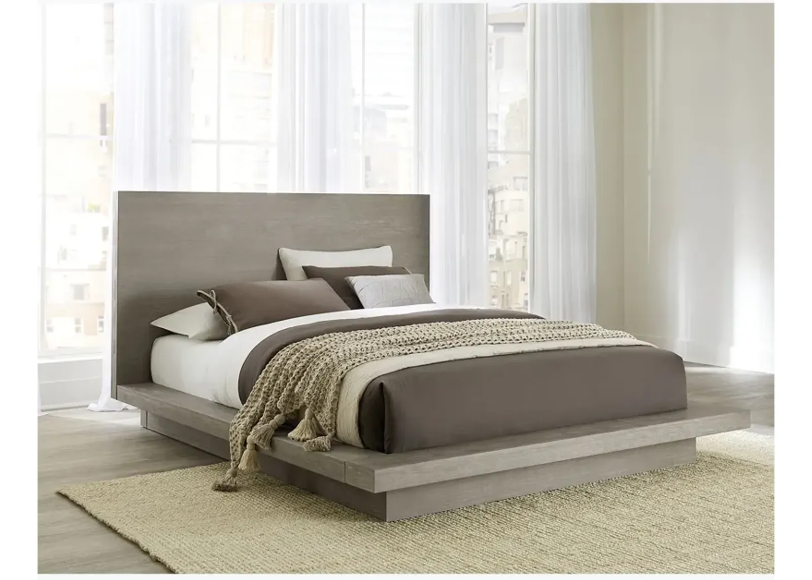 Melbourne Mineral Queen Platform Bed