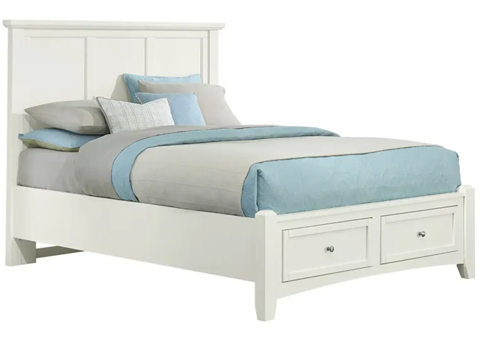 Bonanza White Queen Storage Bed