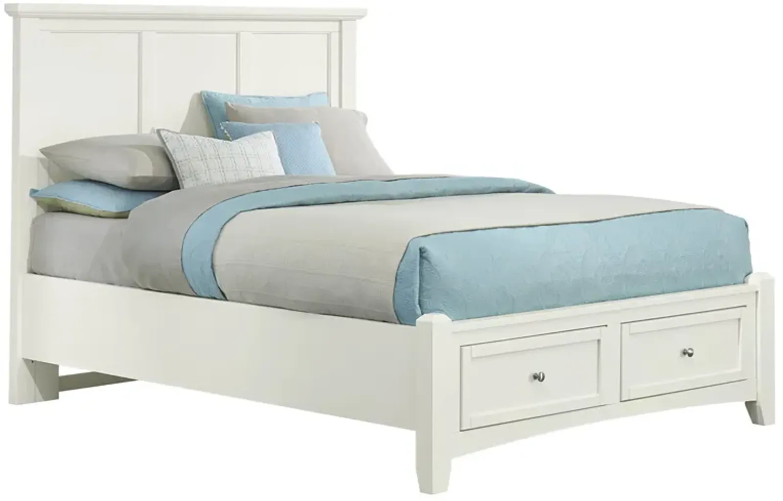 Bonanza White Queen Storage Bed