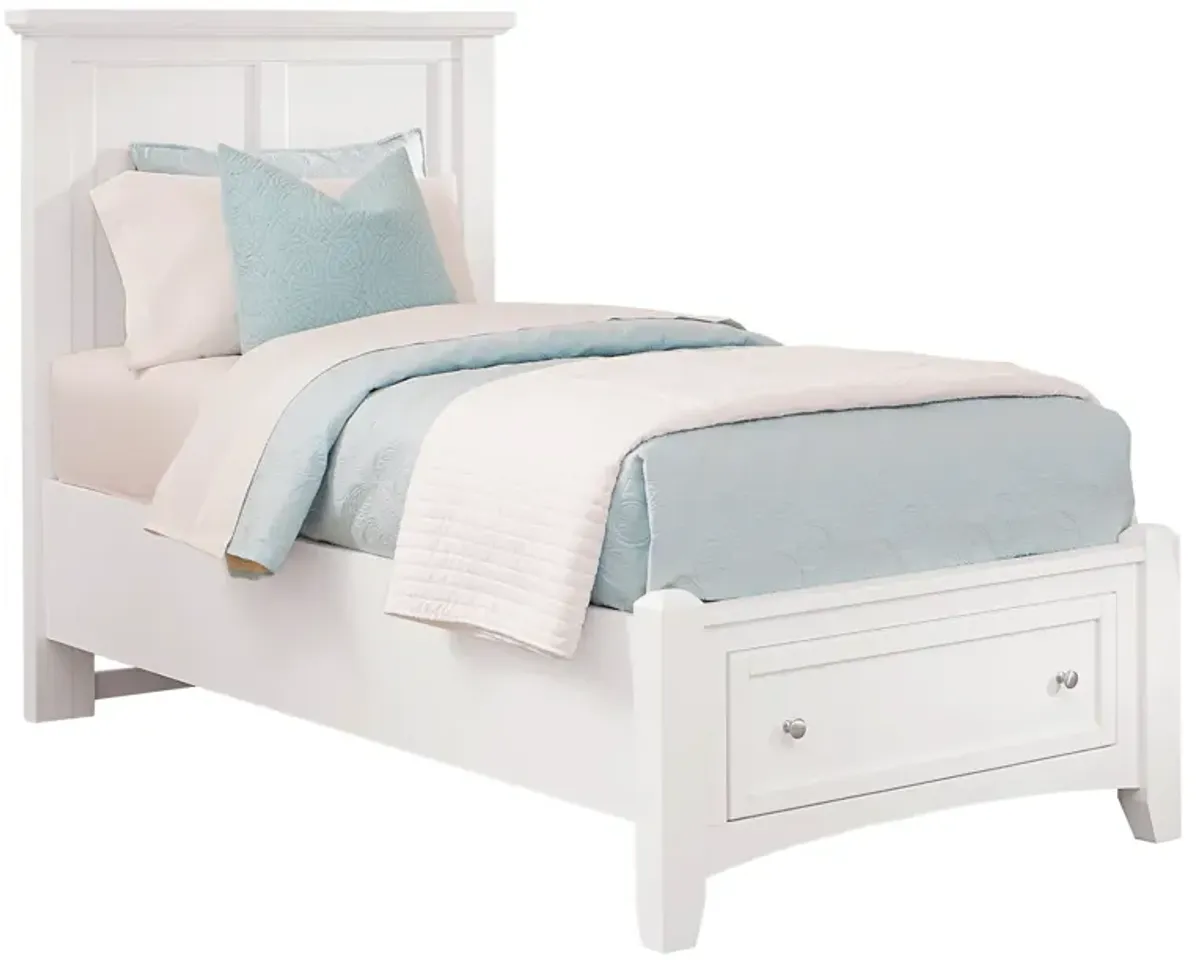 Bonanza White Full Storage Bed