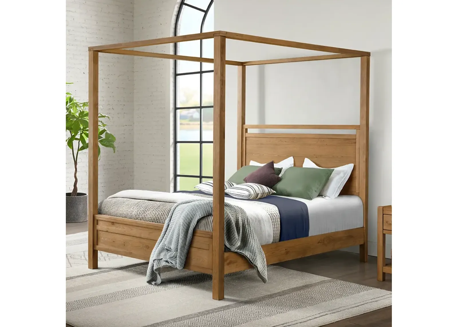 Boho King Canopy Bed