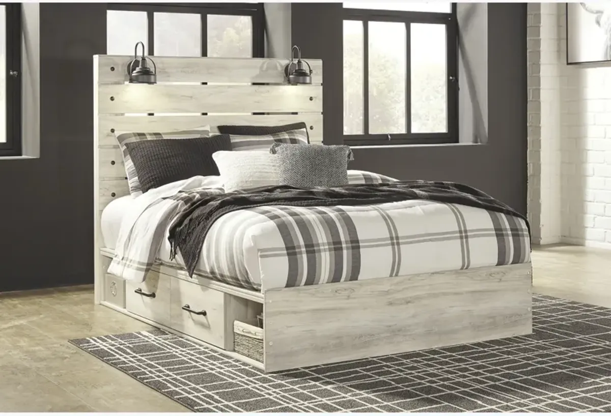 Cambeck King Bed with 2 Side Storage Drawers