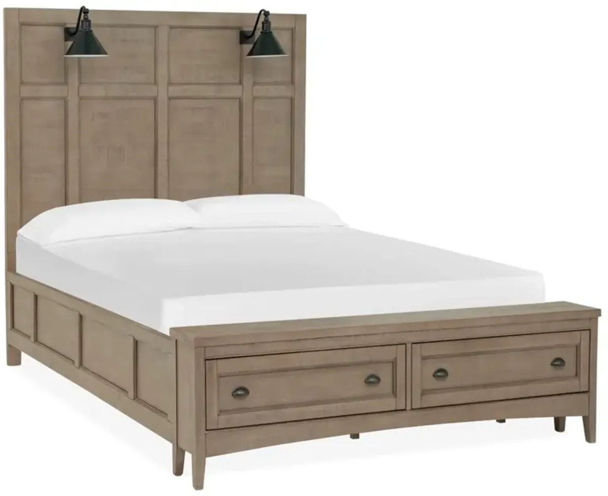 Paxton Queen Storage Lamp Bed