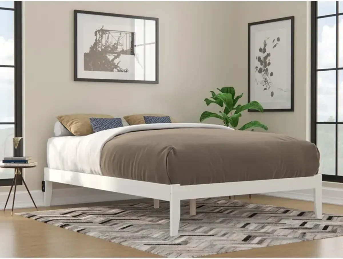 Barrington White Full Platform Bed