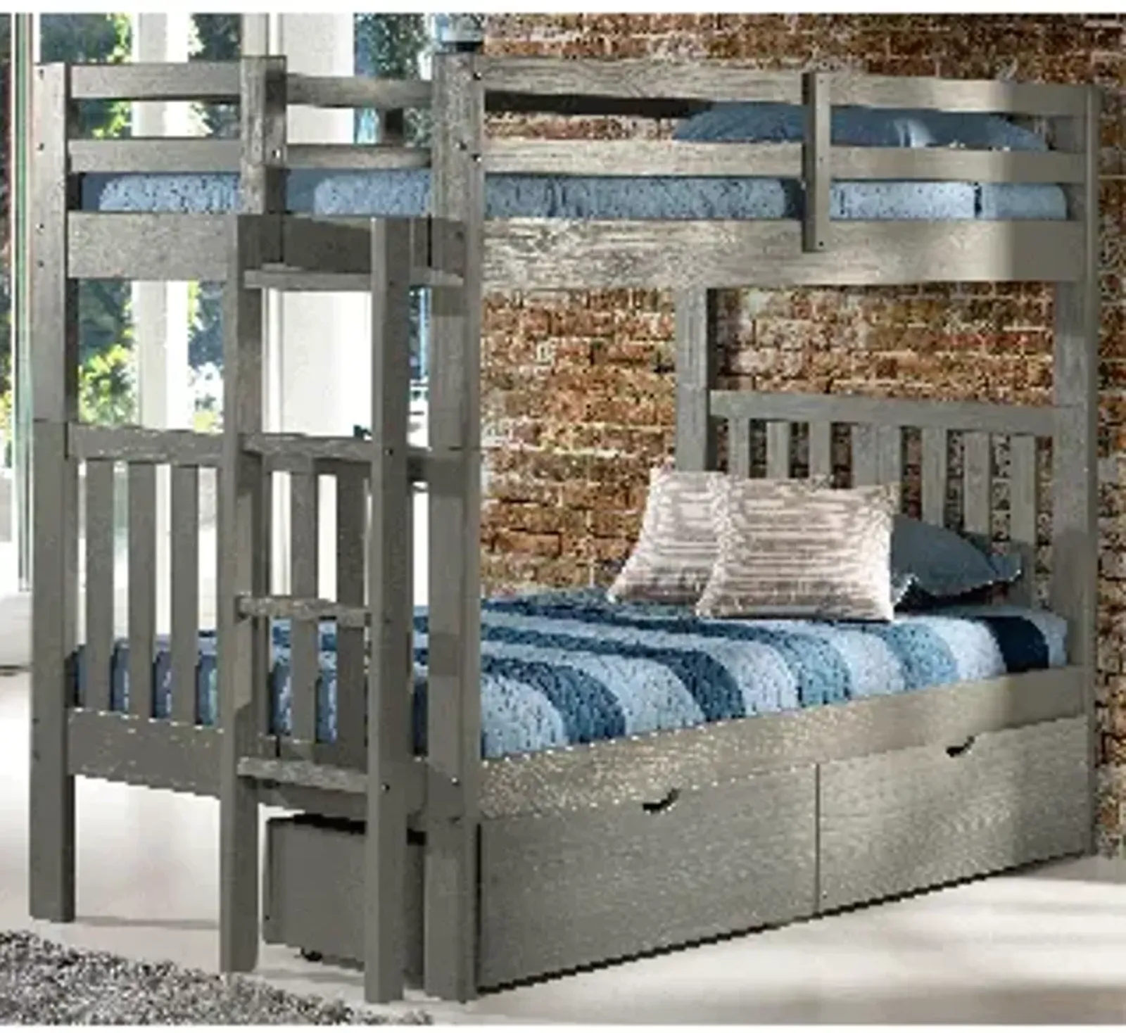 Cambridge Twin/Full Bunk Bed with 2 Drawers