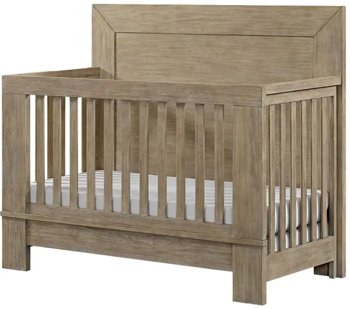 Bello Sandstone Convertible Crib with Full Rails Included