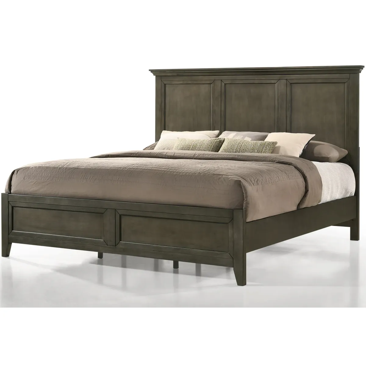 San Mateo Pewter Queen Panel Bed