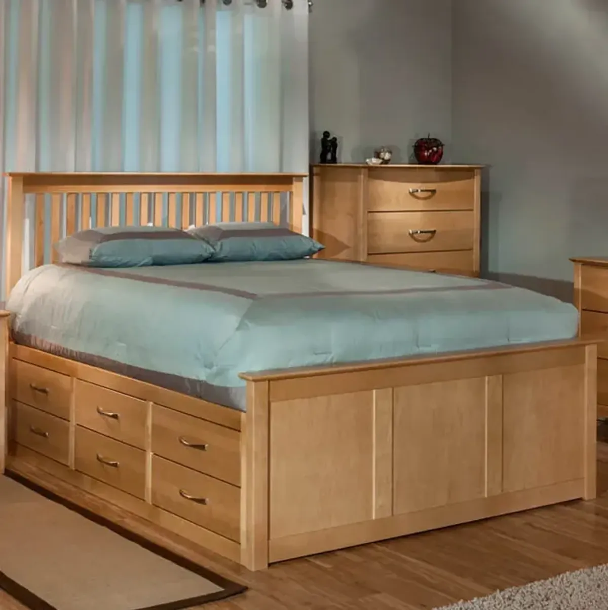 Urban Honey Queen Storage Bed with 6&3 Drawer Units