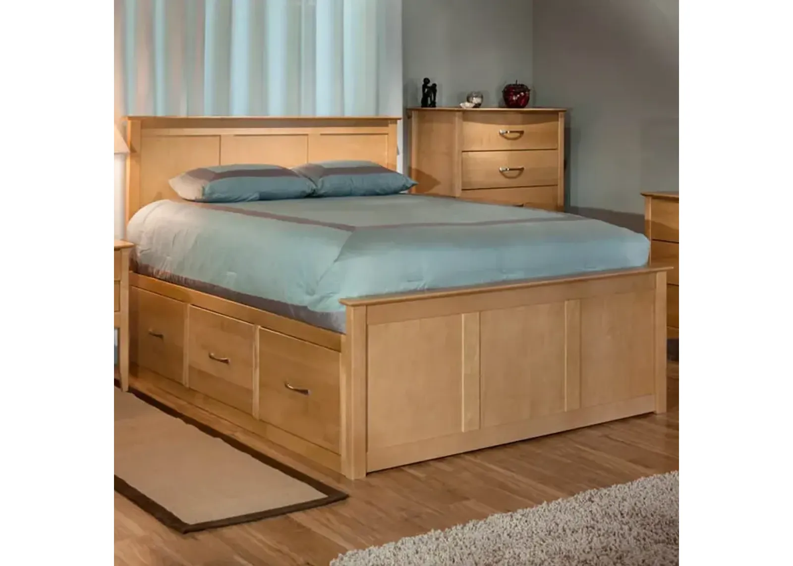 Urban Honey Queen Storage Bed 3&3 Drawer Units